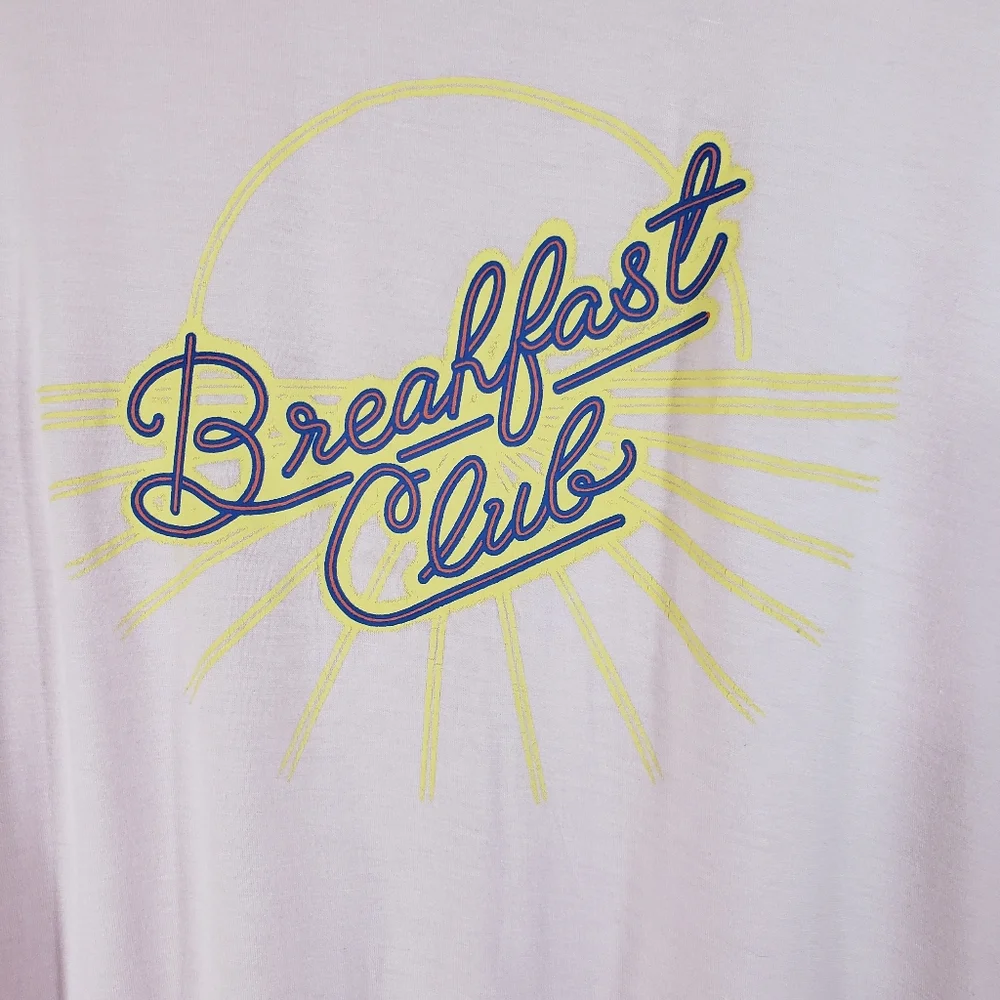 FREE PRESS pink Breakfast Club graphic tshirt - Picture 4 of 7